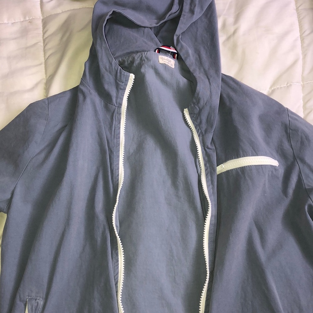 blue brandy melville zip up jacket